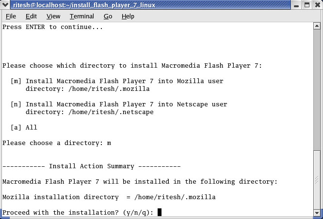 install flash player RHEL