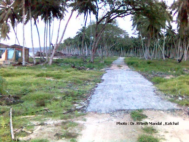 Katchal Roads after tsunami