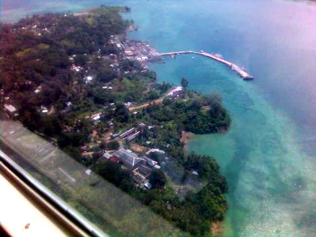 Aerial view Nancowry Island