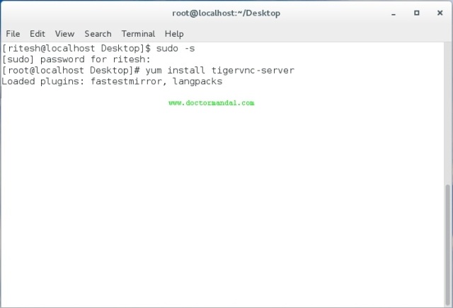 Install Tiger VNC Server