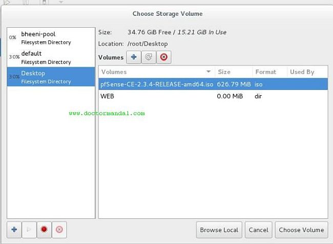 Locate pfsense iso File